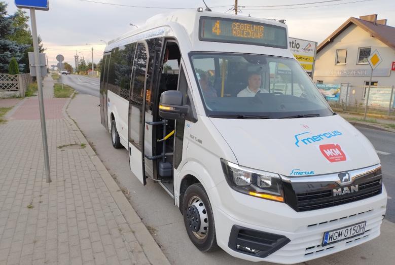 autobus zastępczy Mławskiej Komunikacji Miejskiej