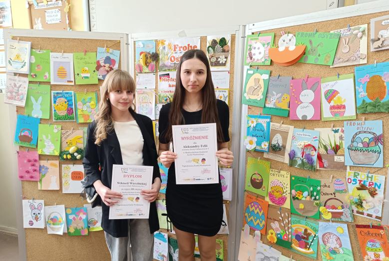 Uczennice SP 4 nagrodzone w Międzyszkolnym Konkursie Języka Niemieckiego 
