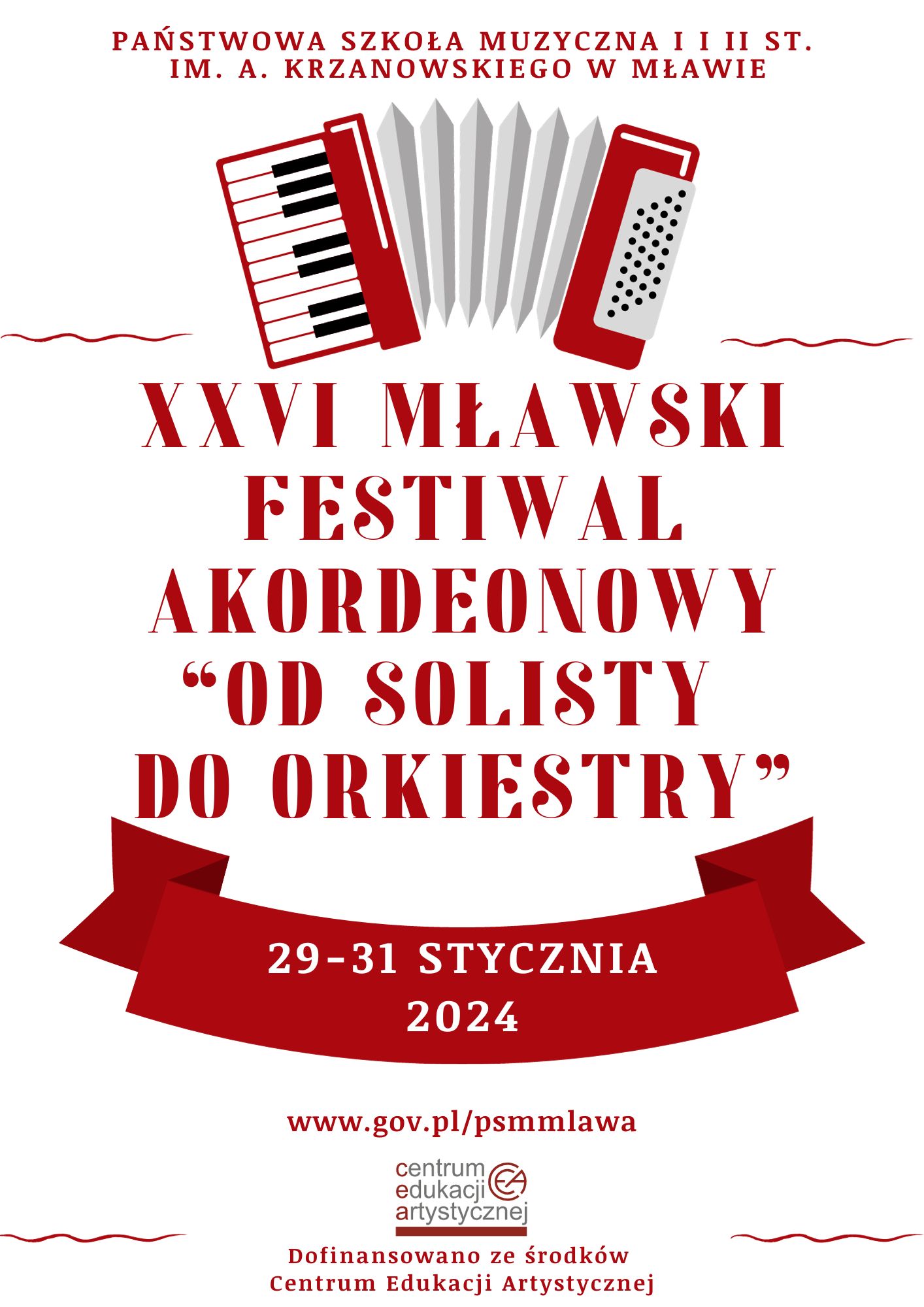 XXVI Mławski Festiwal Muzyki Akordeonowej Od Solisty do Orkiestry