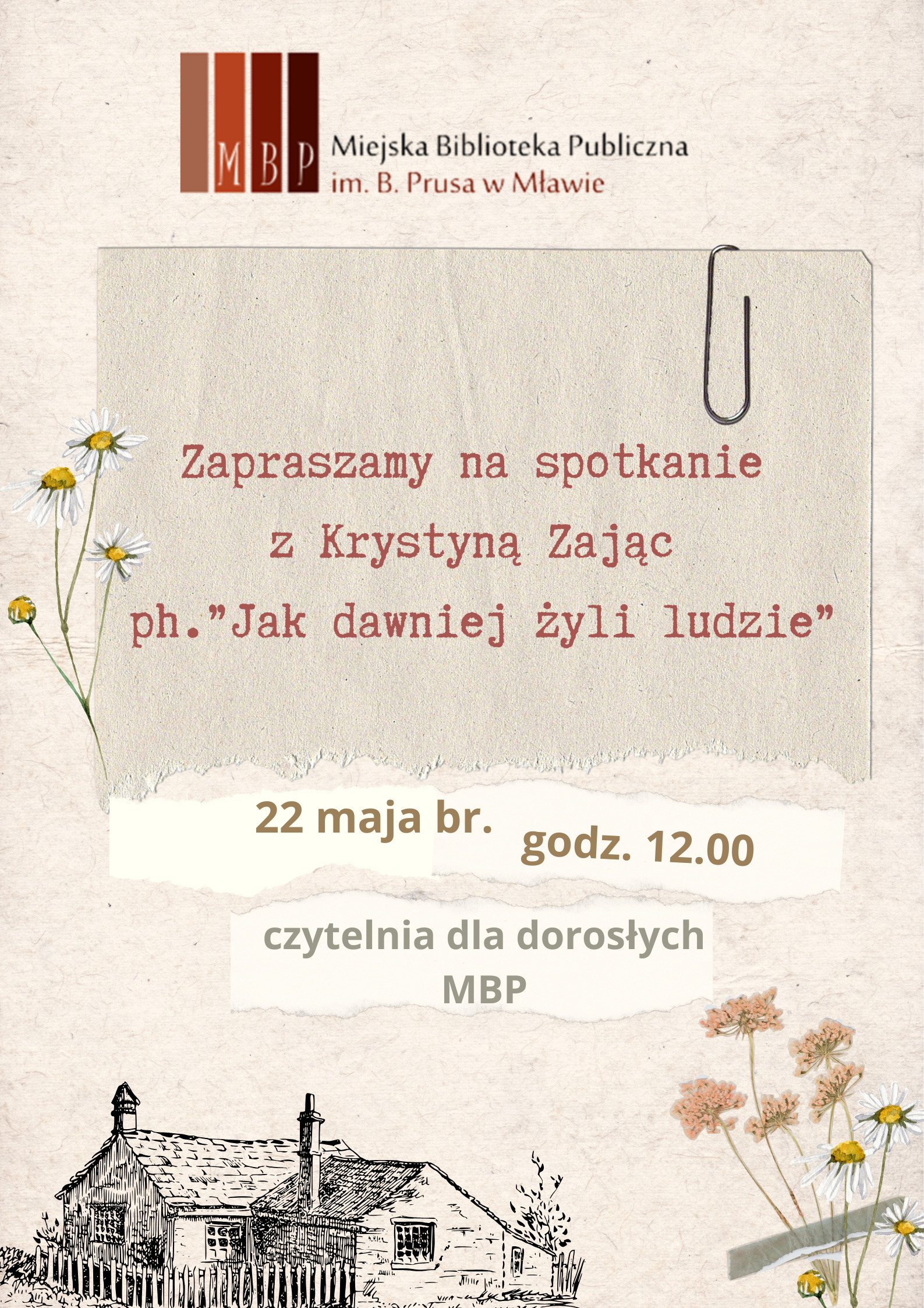 Jak dawniej żyli ludzie – spotkanie z Krystyną Zając
