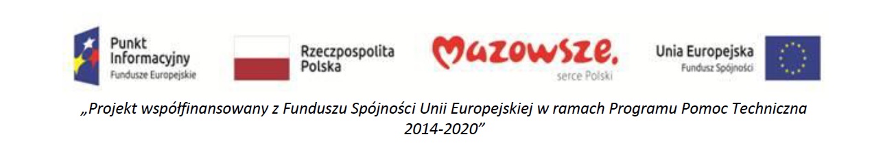 Logotypy instytucji dofinansowujących projekt