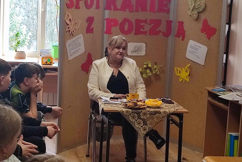 Wiesława Palewska w bibliotece ZPO nr 1