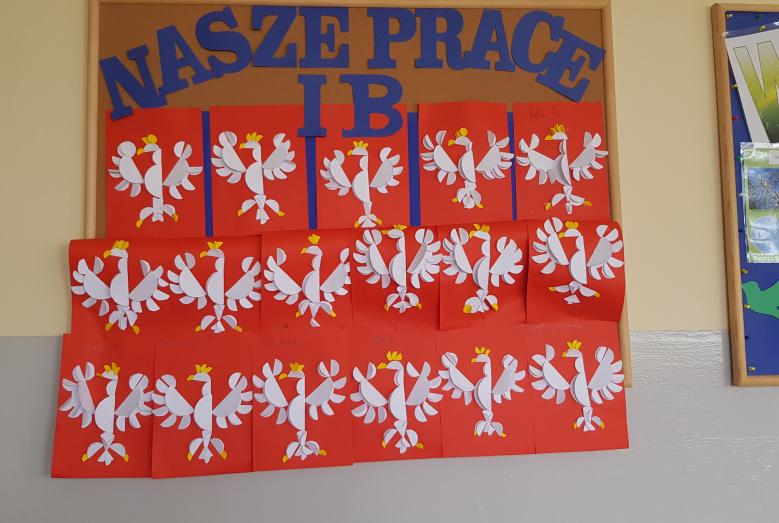 Pierwszoklasiści z SP nr 2 wykonali godło Polski