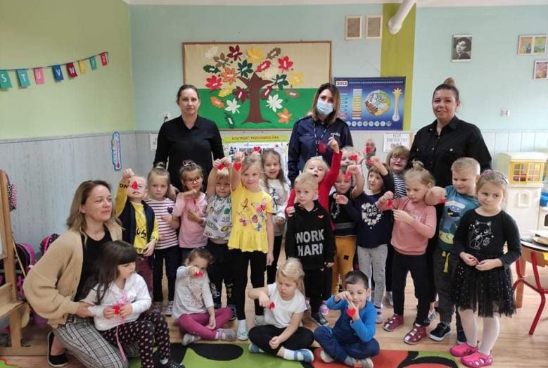 Spotkanie z policjantką w MPS nr 4 w Mławie