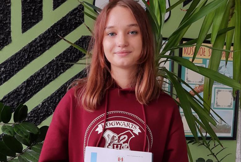 Julia Zalewska z SP 2, radną Młodzieżowej Rady Miasta Mława
