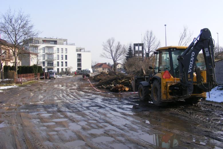 Ulica Piotra Skargi u progu prac