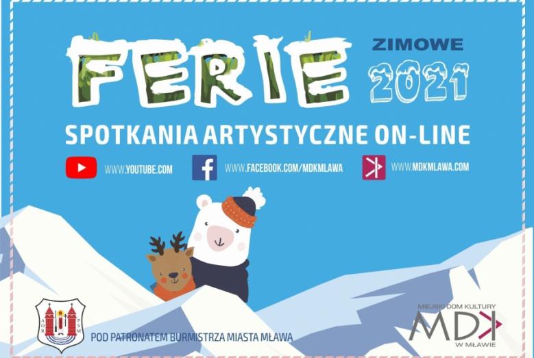 Ferie w MDK - baner informacyjny
