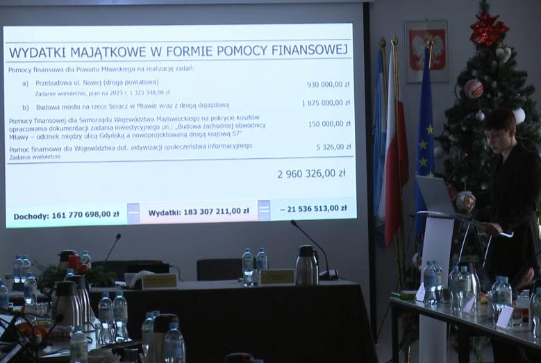 Justyna Aptewicz - Skarbnik Miasta prezentuje plan budżetu na 2022 rok