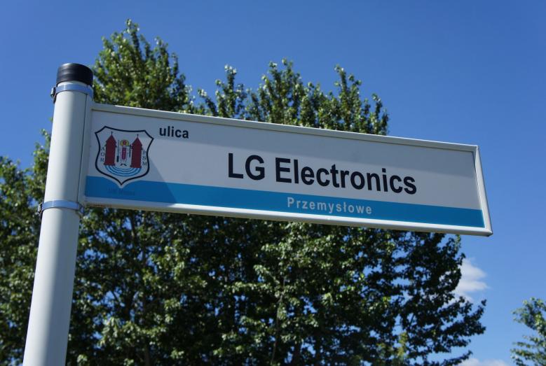 tabliczka z nazwą: ulica LG Electronics Przemysłowe