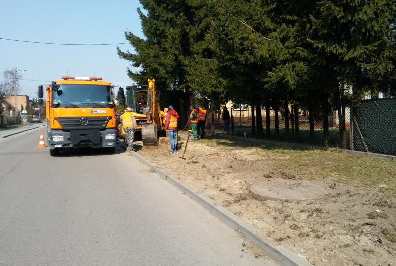 Prace na ul. Napoleońskiej