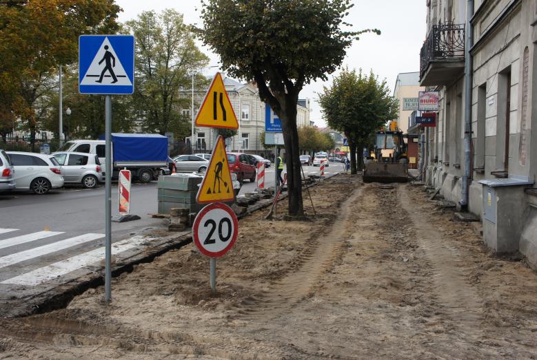 Remont chodnika w ul. Żeromskiego