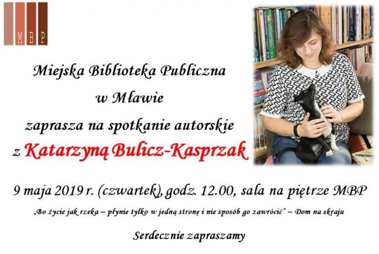 Spotkanie z Katarzyną Bulicz-Kasprzak