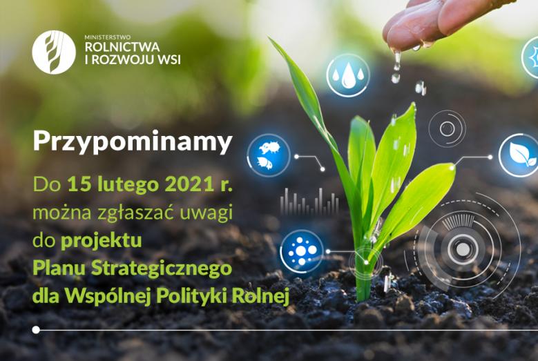 Wspólna polityka rolna po 2020 plakat informacyjnu o konsultacjach społecznych