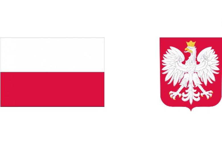 flaga i godło Polski