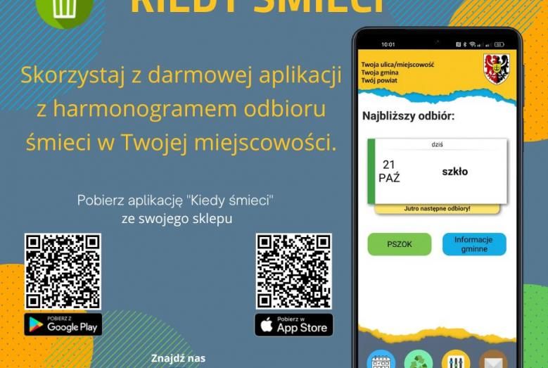 Kiedy śmieci. Skorzystaj z darmowej aplikacji z harmonogramem odbioru w Twojej miejscowości. Pobierz aplikację "Kiedy śmieci" ze swojego sklepu