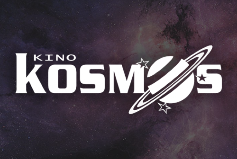 Logotyp Kina Kosmos z napisem: Kino Kosmos