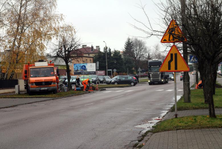 ul. Grzebskiego - miejsce prowadzenia robót