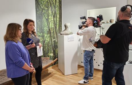 Ekipa TVP3 Warszawa w Muzeum Ziemi Zawkrzeńskiej