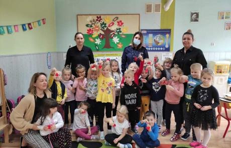Spotkanie z policjantką w MPS nr 4 w Mławie