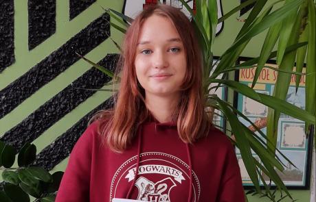 Julia Zalewska z SP 2, radną Młodzieżowej Rady Miasta Mława
