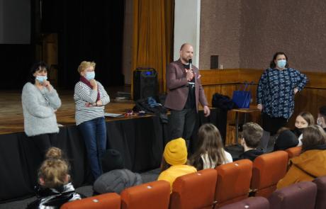 Spotkanie organizacyjne sztabu WOŚP w kinie