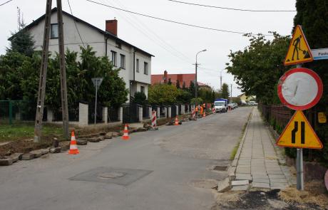 Budowa chodnika na ul. Okólnej w 2018 roku