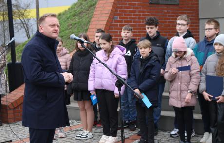 Przemawia Burmistrz Miasta Mława Piotr Jankowski