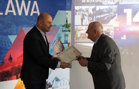 Burmistrz Sławomir Kowalewski i druh Jerzy Kwiecień