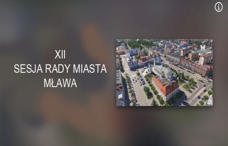 Obrazek z napiesem 12 sesja rady miasta