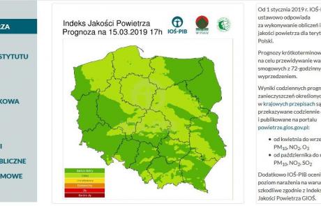 Strona Instytutu Ochrony Środowiska