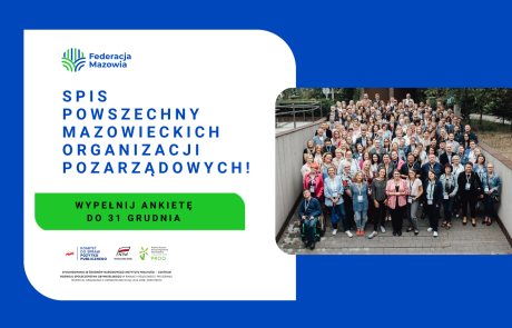 NGO, weź udział w spisie powszechnym mazowieckich organizacji 