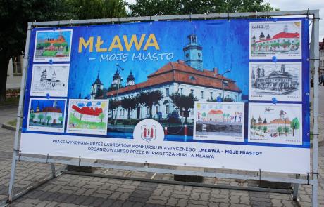 baner z pracami dzieci