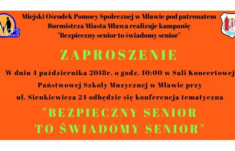 plakat senior w