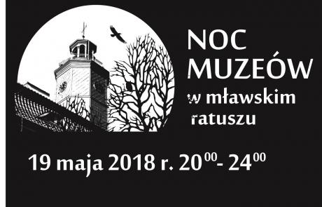 Logotyp "Nocy Muzeów w mławskim ratuszu"