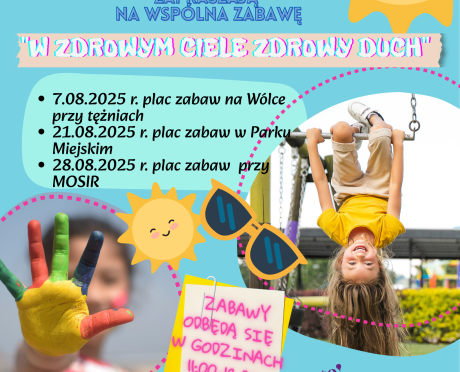 Stowarzyszenie Wspierania Społeczności Lokalnej „Bądźmy Razem” oraz Centrum Usług Społecznych w Mławie zapraszają na cykl imprez „W zdrowym ciele zdrowy duch”