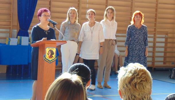 Uroczyste pasowanie pierwszoklasistów