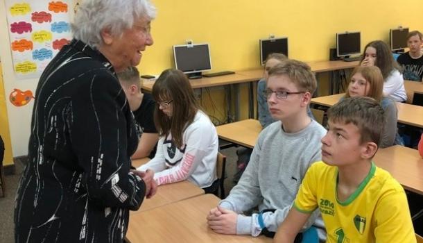 Spotkanie z emerytowaną nauczycielką