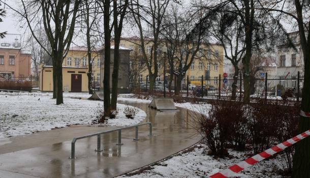 Mławski skatepark w budowie