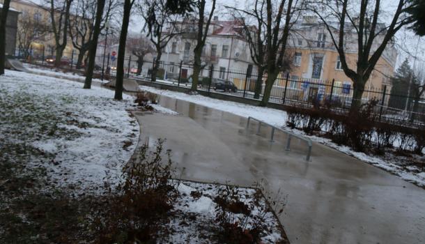 Mławski skatepark w budowie