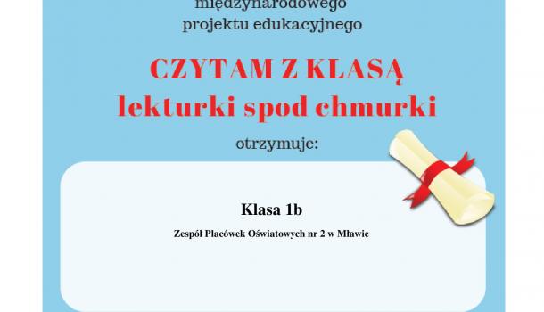 Czytelnicza przygoda kl.1b z ZPO2