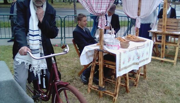 Mławianie na rekonstrukcji w Warszawie
