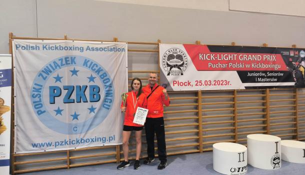 Puchar Polski juniorów w kickboxingu w wersji kick light dla ALEKSANDRY ŻUCHOWSKIEJ 