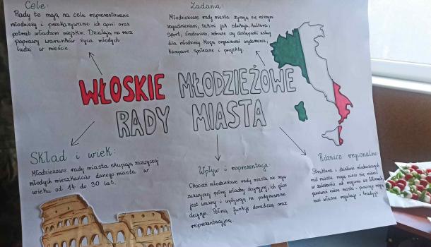 Stoisko prezentujące struktury samorządu w wybranych krajach UE