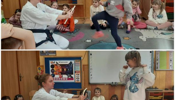 "Księżyce" i ,,Motylki" z MPS 4 trenowały Taekwondo