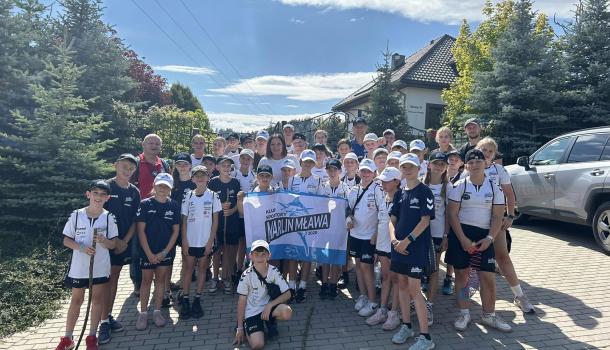 Obóz sportowy zawodników Klubu Sportowego Marlin Mława