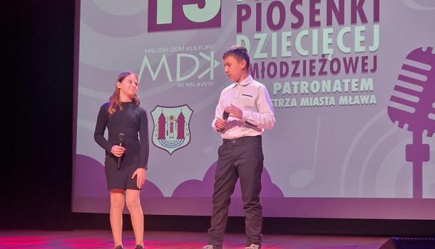 Sukcesy uczniów SP nr 2 w 13 Powiatowym Przeglądzie Piosenki Dziecięcej i Młodzieżowej