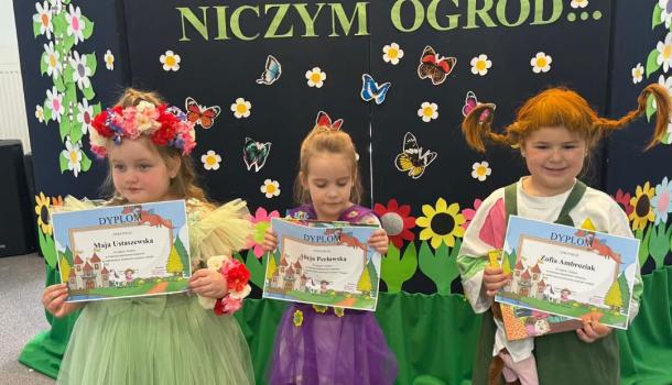 Pierwsze miejsce dziewczynek  MPS 2 w konkursie