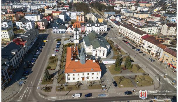 Stary Rynek w Mławie - Podniebne panoramy Mławy