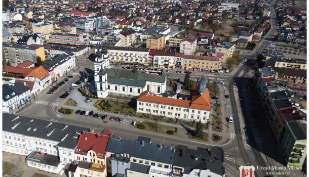 Stary Rynek w Mławie - Podniebne panoramy Mławy